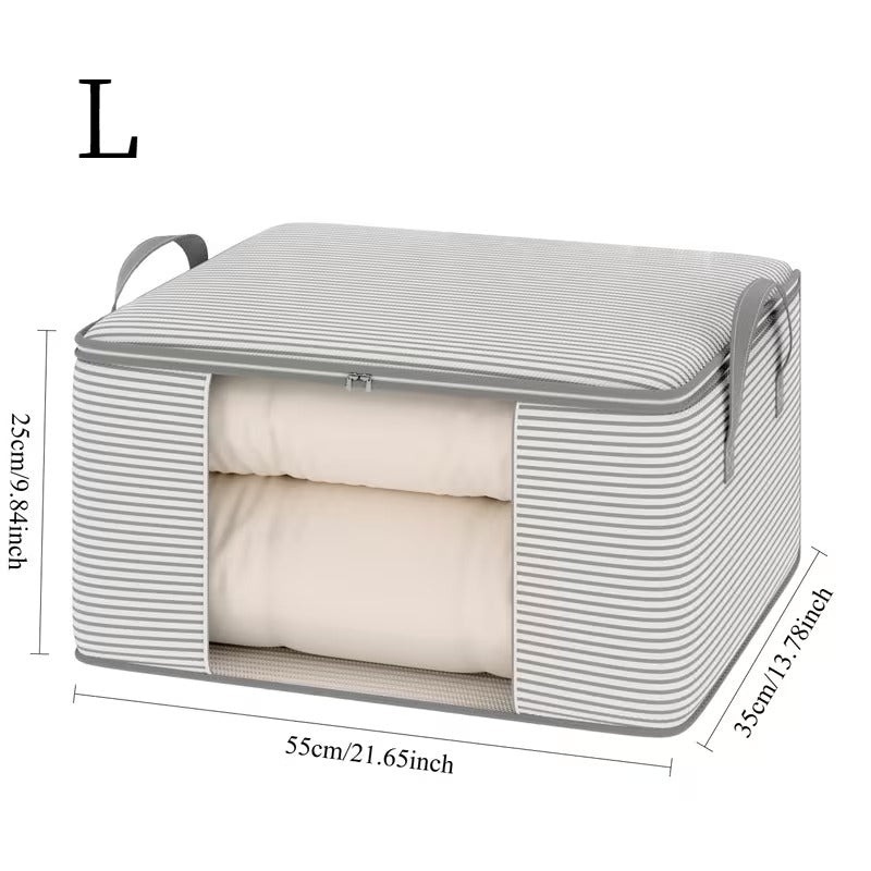 Praktisk förvaringsbox med fönster – perfekt under säng och i garderob